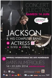 Actress & Jackson and his computerband. Le samedi 14 juin 2014 à Enghien-les-Bains. Valdoise.  18H00